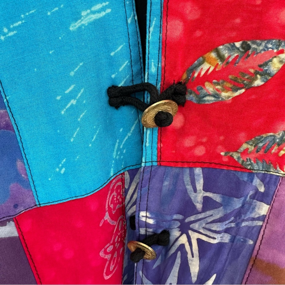 Colorful Patchwork Women's Jacket - Picture 6 of 14